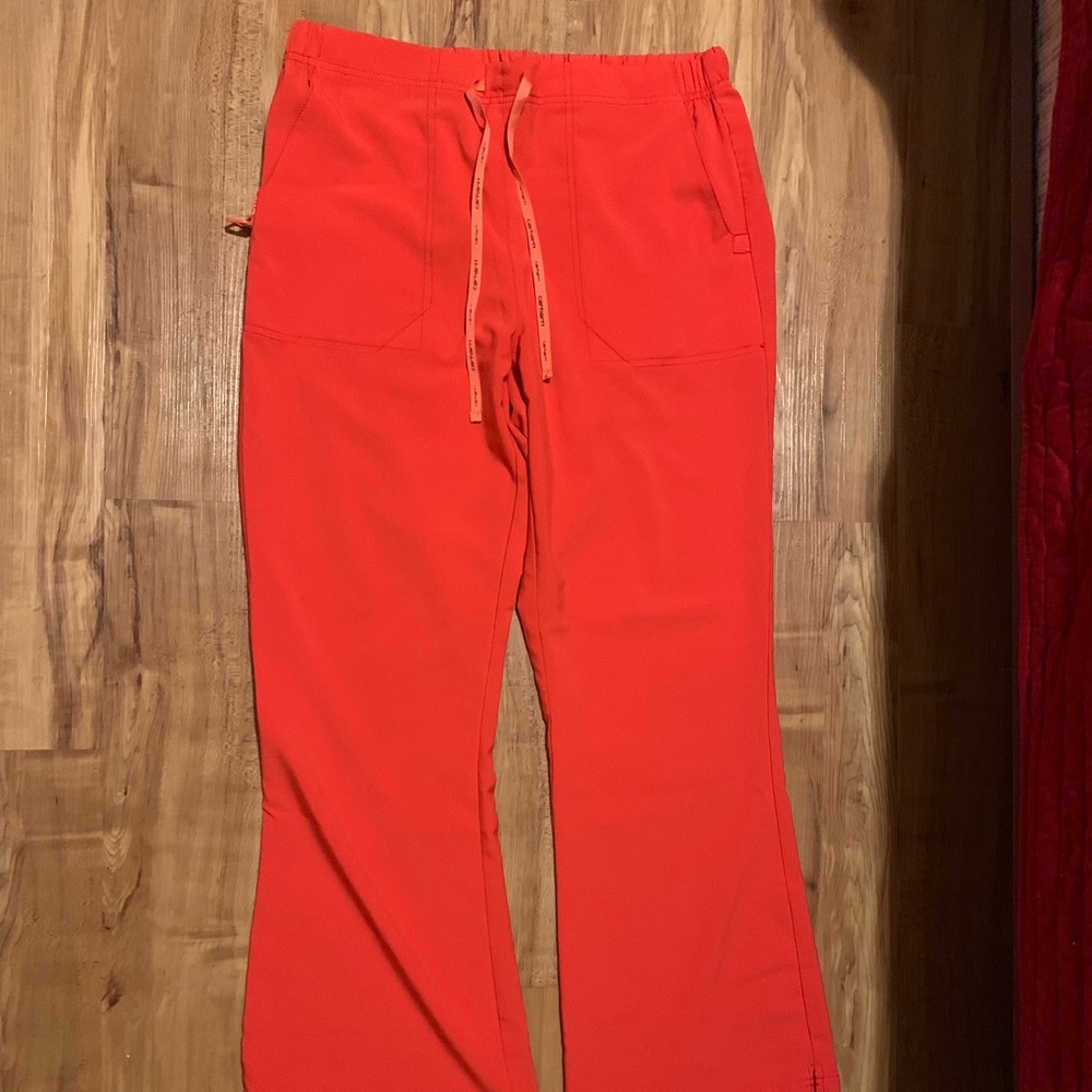 Bright Orange Carhartt Scrub Pants